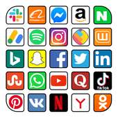 Alle sociale media en sociale netwerken in één app