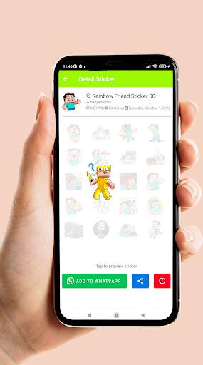 Rainbow Friend Sticker WA screenshot 7