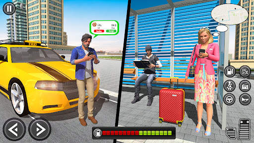 Crazy Taxi Car Driving Game 3D screenshot 1