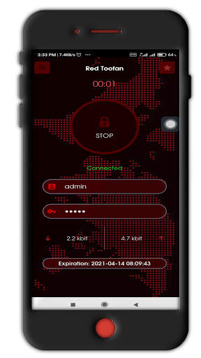 Red Toofan VPN screenshot 1