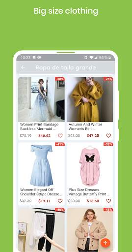 Plus size clothing, Shopping online plus size app screenshot 3