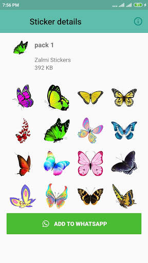 WAStickerApps - Butterfly Stickers for WA 2020 screenshot 2