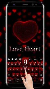 Love Heart Keyboard Theme screenshot 1