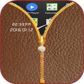 Leather Zipper Screen Lock on 9Apps