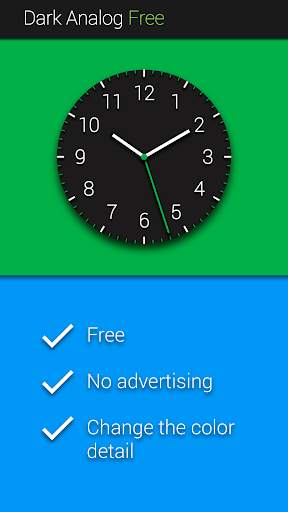 Dark Analog Free Watch Face screenshot 1