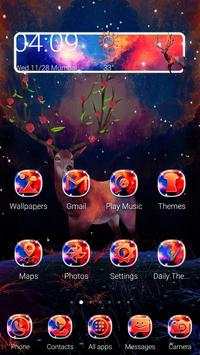 3D Fantasy Night Reindeer Launcher Theme screenshot 5