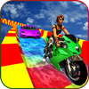 Car Racing in Water Slide - Race Games icon
