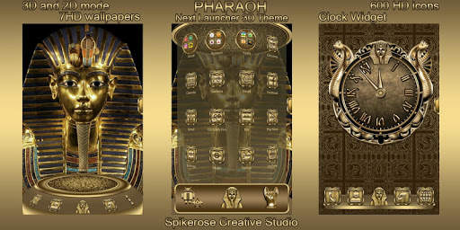 Pharaoh 3D Next Launcher theme screenshot 1