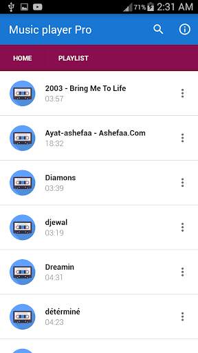 Music Audio player Pro screenshot 2