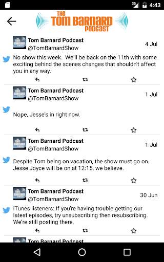 Tom Barnard Podcast App screenshot 10