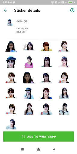 Actress stickers for whatsapp tamil : WAStickerApp screenshot 3
