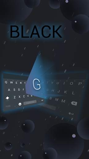 Simple Black Keyboard Theme स्क्रीनशॉट 2