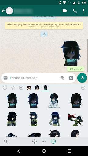 Tomoko stickers for Whatsapp screenshot 2