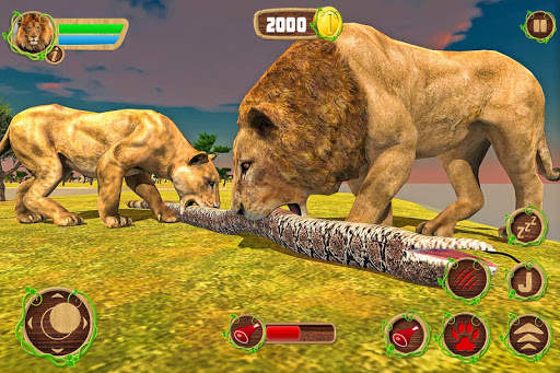 Furious Lion Vs Angry Anaconda Snake screenshot 13