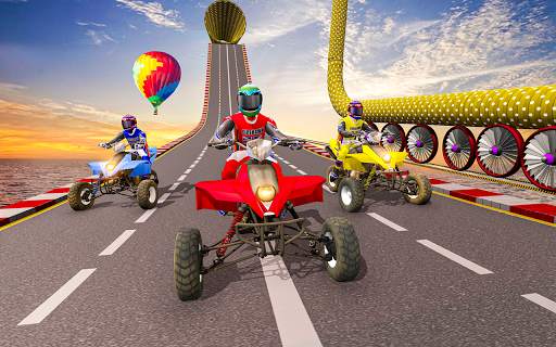 Mega Ramp Tricycle Moto Bike GT Stunt Racing Games screenshot 12