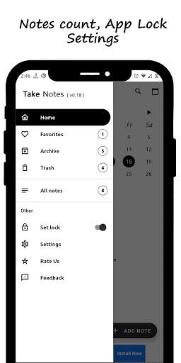 Take Note - Note With App Lock screenshot 3