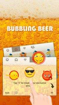 Bubbling Beer Theme&Emoji Keyboard screenshot 4