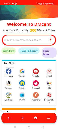 Rcent Browser - Earn cash by browsing sites screenshot 3