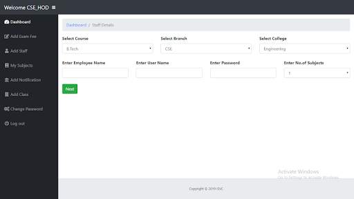 SVC HOD Login screenshot 4