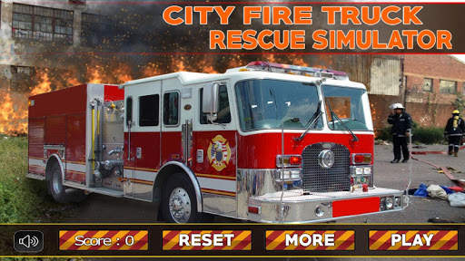 Fire Truck Rescue Simulator screenshot 1