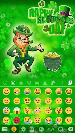 St. Patrick Day Emoji Keyboard स्क्रीनशॉट 2