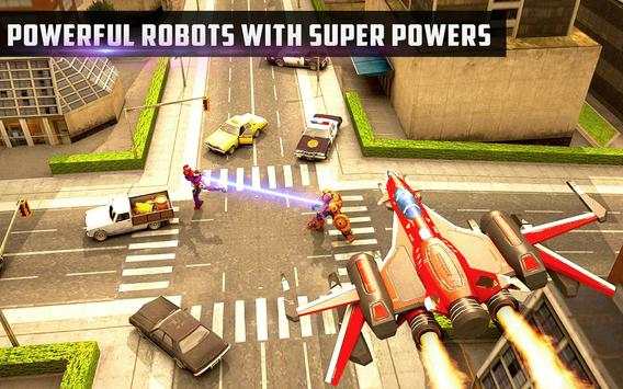 Captain Robot Transform: Crime Battle City स्क्रीनशॉट 3