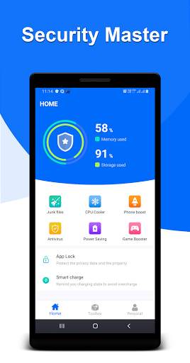 Security Master - Antivirus, Cleaner & Booster screenshot 1