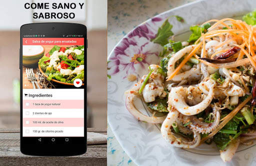 Recetas de ensaladas saludables dieta de adelgazar screenshot 10