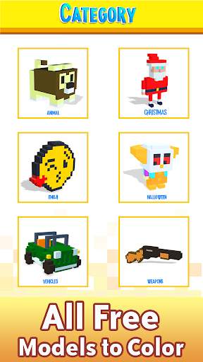Color by Number Voxel Coloring screenshot 1