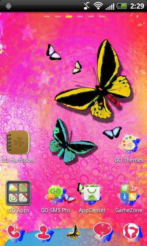 Butterfly GO Launcher Theme screenshot 1