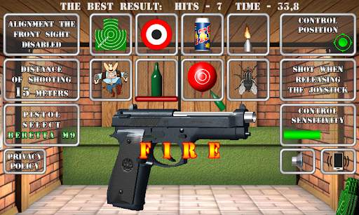 Pistol shooting.  Realistic gun simulator screenshot 3