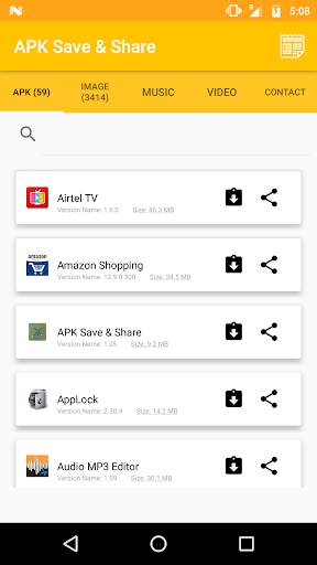 APK Save(App,Contacts,Media Save & Share and News) screenshot 1