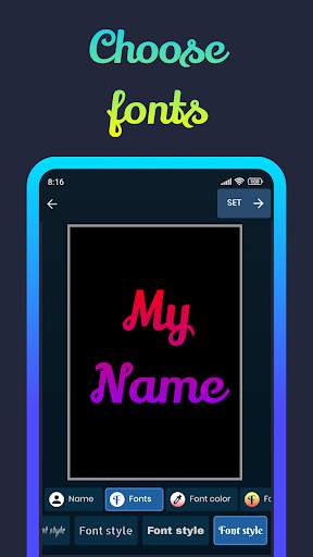 Name wallpaper maker in style screenshot 2