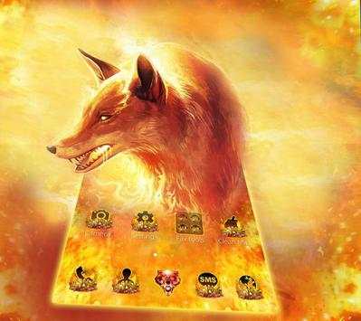 Fire Ice Wolf 3D Theme screenshot 3