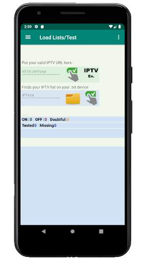 IPTV Test Lists screenshot 1