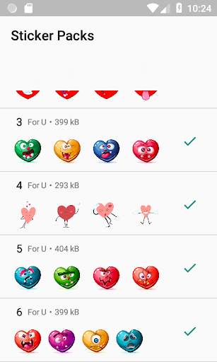 Hearts Stickers for WhatsApp 💝 "WAStickerApps" 💙 screenshot 3