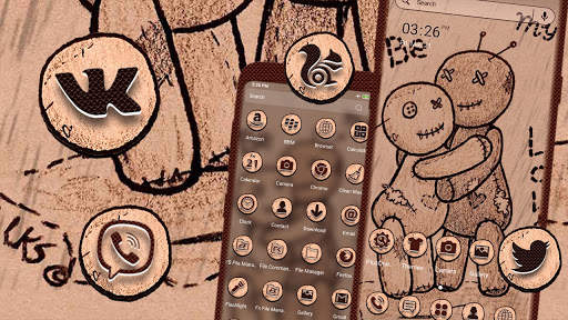 Voodoo Doll Love Launcher Theme screenshot 1
