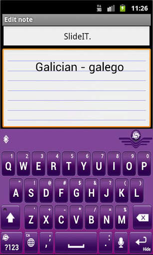 SlideIT Galician - galego Pack screenshot 2