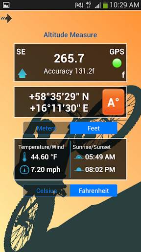 Altimeter GPS Calculator Lite screenshot 5