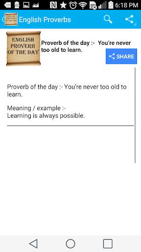 Proverb of the day screenshot 3