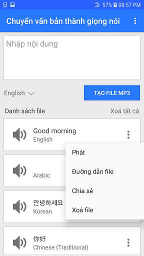 Chuyển văn bản thành giọng nói screenshot 2