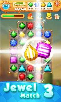 Jewels Game Match 3 Free - Paradise Island screenshot 4