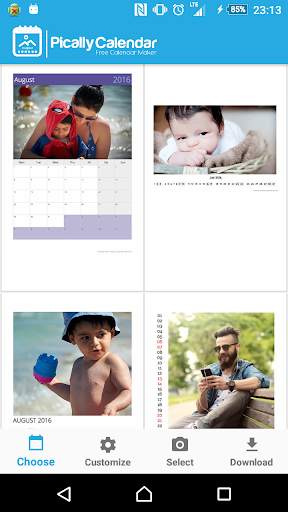 Pically – Free Calendar Maker 1 تصوير الشاشة