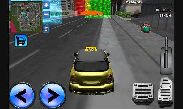 3D City Taxi Driving Mania screenshot 1
