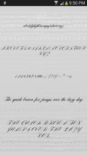 Script Fonts for Android screenshot 2