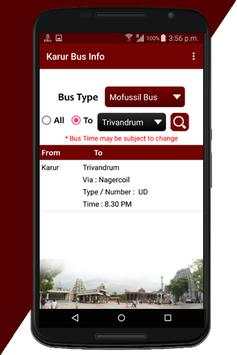 Karur Bus Info screenshot 5