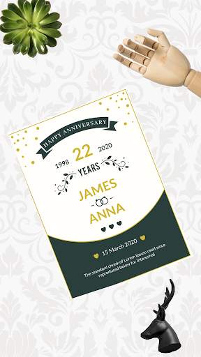 Wedding Anniversary Invitation Card Maker 2020 screenshot 5