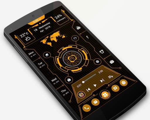 Futuristic Launcher - App lock, Hide App screenshot 9