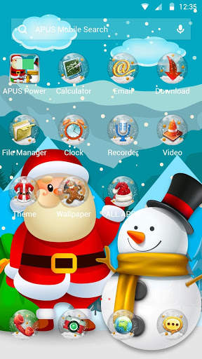 Merry Christmas APUS Launcher theme screenshot 2