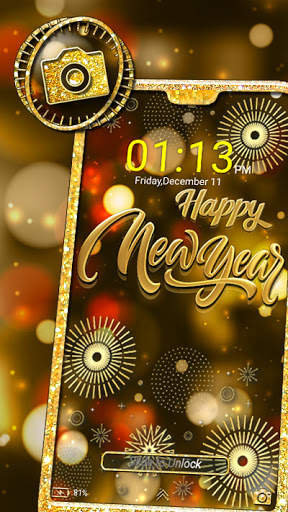 New Year Launcher Theme screenshot 3